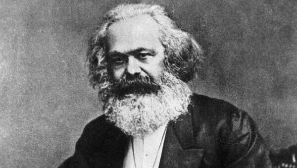 German philosopher and economist Karl Marx. Late 1870s. Reproduction - Sputnik International
