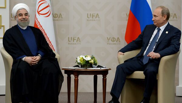 President of the Russian Federation Vladimir Putin, right, and President of the Islamic Republic of Iran Hassan Rouhani - Sputnik International