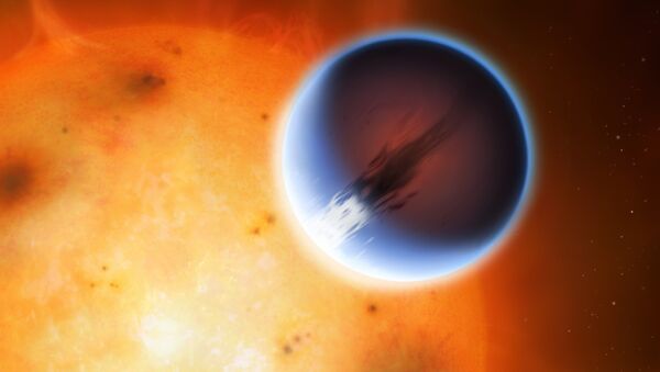The planet HD 189733b is shown here in front of its parent star - Sputnik International