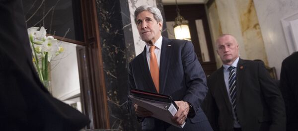 US Secretary of State John Kerry arrives for a conference on the Syria conflict in Vienna, Austria, on November 14, 2015 - Sputnik International