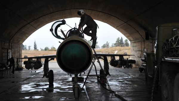Hama military airbase in Syria - Sputnik International