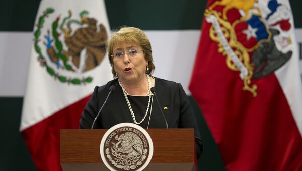 Chile's President Michelle Bachelet. File photo - Sputnik International