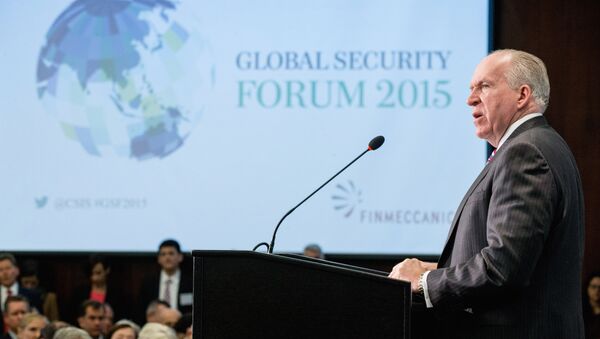CIA Director John Brennan speaks at the Global Security Forum 2015, Monday, Nov. 16, 2015, at the Center for Strategic and International Studies (CSIS) in Washington - Sputnik International