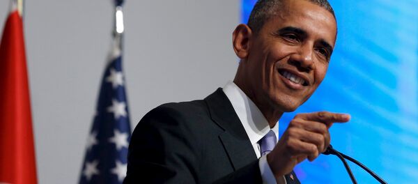 U.S. President Barack Obama holds a news conference with reporters at the end of the G20 summit at the Kaya Palazzo Resort in Antalya, Turkey, November 16, 2015 - Sputnik International