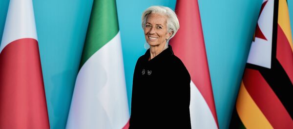 Christine Lagarde, Managing Director of the IMF attends to the G20 Leaders Summit welcoming ceremony on November 15, 2015 in Antalya - Sputnik International