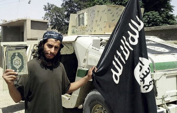 This undated image made available in the Islamic State's English-language magazine Dabiq, shows Belgian Abdelhamid Abaaoud. This undated image made available in the Islamic State's English-language magazine Dabiq, shows Belgian Abdelhamid Abaaoud. - Sputnik International