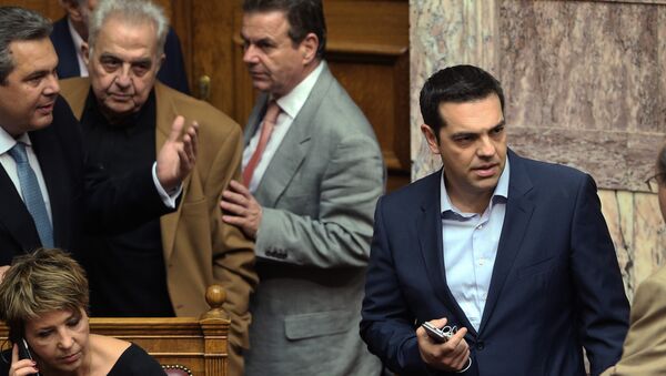 Tsipras bailout vote - Sputnik International