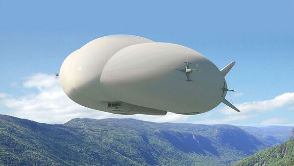 An artist's rendering of Lockheed Martin's new LMH1 hybrid airship - Sputnik International