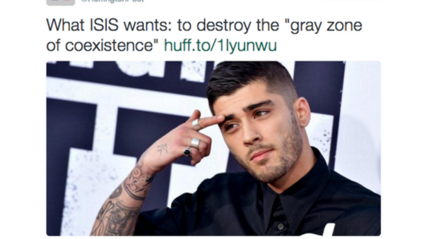 HuffPost Uses Ex-One Direction Member Zayn Malik as ISIL - Sputnik International