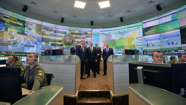 Heads of states - CSTO members visit National Defense Management Center, file photo. - Sputnik International