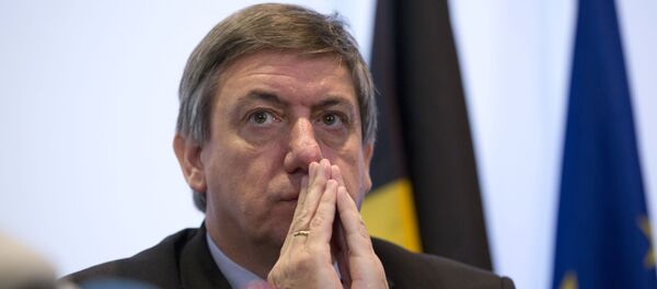 Belgium's Interior Minister Jan Jambon pauses before speaking during a media conference at the Prime Minister's office in Brussels, Saturday, Nov. 21, 2015 - Sputnik International