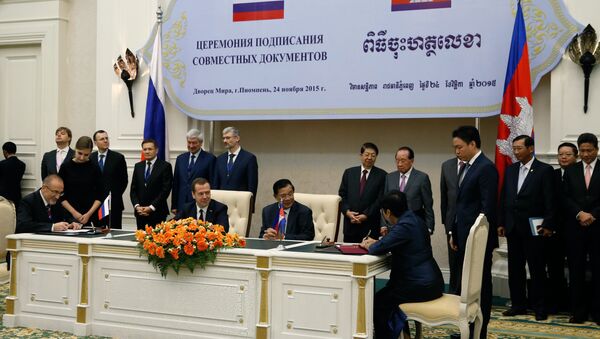 Russian Prime Minister Dmitry Medvedev visits Cambodia - Sputnik International