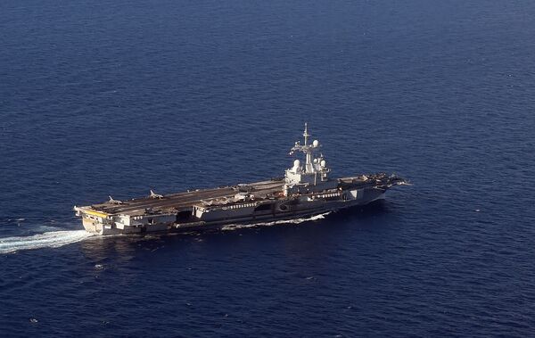 Macron Announces Charles De Gaulle Carrier Will be Sent to Help French Military Ops in Middle East - Sputnik International