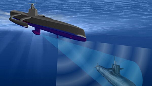 A rendering of the Continuous Trail Unmanned Vessel (ACTUV) - Sputnik International