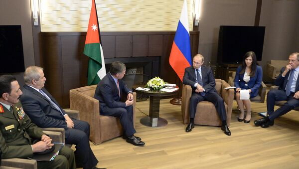 Russian President Vladimir Putin meets with King Abdullah II of Jordan - Sputnik International