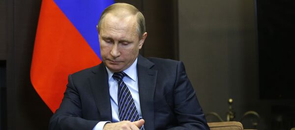 Russian President Vladimir Putin meets with Jordanian King Abdullah II in the Bocharov Ruchei residence in the Black Sea resort of Sochi, Russia, Tuesday, Nov. 24, 2015 Russian President Vladimir Putin meets with Jordanian King Abdullah II in the Bocharov Ruchei residence in the Black Sea resort of Sochi, Russia, Tuesday, Nov. 24, 2015 - Sputnik International