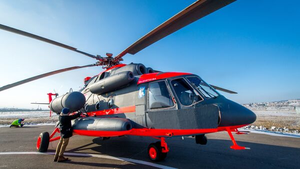 Flight tests of the Mil Mi-8AMTSH-VA Arctic helicopter at the Ulan-Ude Aviation Plant - Sputnik International