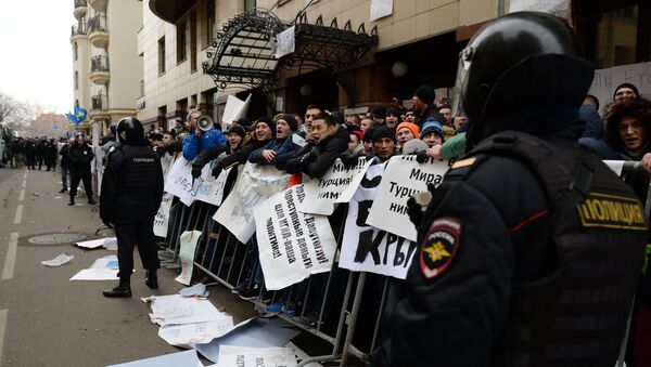 Muscovites protest against Turkish Air Forces' actions - Sputnik International