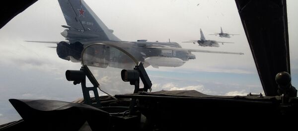 Russian Air Force Su-24 bombers fly during a military exercise in southern Russia on February 11, 2015 Russian Air Force Su-24 bombers fly during a military exercise in southern Russia on February 11, 2015 - Sputnik International