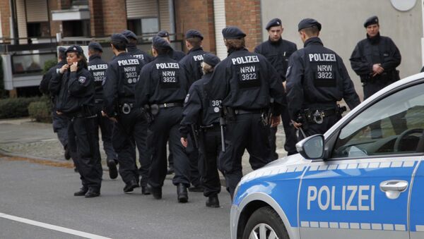 Police patrol in Alsdorf, near Aachen, western Germany, Tuesday, Nov. 17, 2015. - Sputnik International