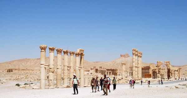 On the way to the Temple of Ba'al in Palmyra, Syria On the way to the Temple of Ba'al in Palmyra, Syria - Sputnik International