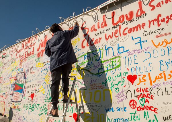 Anti-refugee wall Anti-refugee wall - Sputnik International