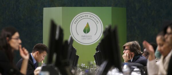 Participants are seen at a digital working space during the World Climate Change Conference 2015 (COP21) at Le Bourget, near Paris, France, December 1, 2015 Participants are seen at a digital working space during the World Climate Change Conference 2015 (COP21) at Le Bourget, near Paris, France, December 1, 2015 - Sputnik International