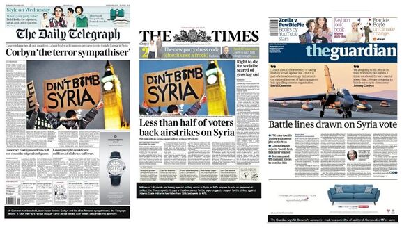 UK newspaper headlines on Syria vote  - Sputnik International