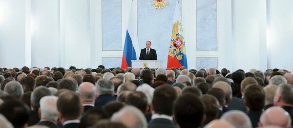 Vladimir Putin delivers annual Presidential Address to Federal Assembly - Sputnik International