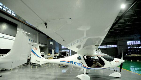 The RX1E, a battery-operated plane designed by Shenyang Aerospace University and Liaoning General Aviation Academy of China. - Sputnik International