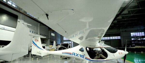 The RX1E, a battery-operated plane designed by Shenyang Aerospace University and Liaoning General Aviation Academy of China. The RX1E, a battery-operated plane designed by Shenyang Aerospace University and Liaoning General Aviation Academy of China. - Sputnik International