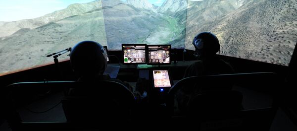 A picture taken on June 29, 2015 shows a flight simulator. A picture taken on June 29, 2015 shows a flight simulator. - Sputnik International