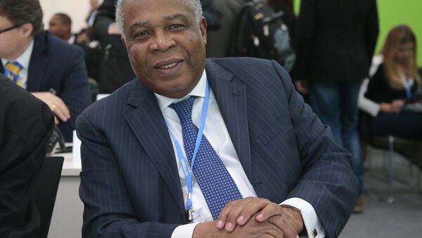 Togo's Minister of Environment Andre Johnson attends a Climate and Clean Air Coalition (CCAC) event focused on progress and objectives in reducing pollutant emissions on December 4, 2015, during the World Climate Change Conference 2015 (COP21), in Le Bourget, on the outskirts of Paris. - Sputnik International
