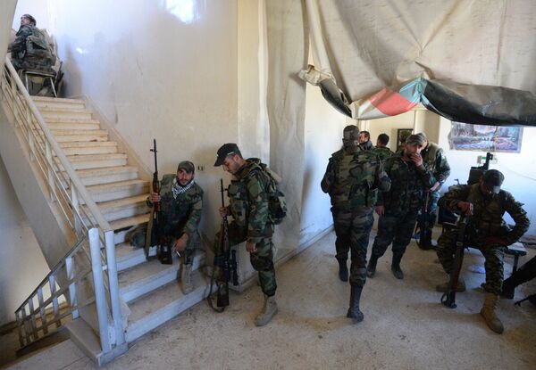 Syrian army's special operation in Douma, a Damascus suburb Syrian army's special operation in Douma, a Damascus suburb - Sputnik International