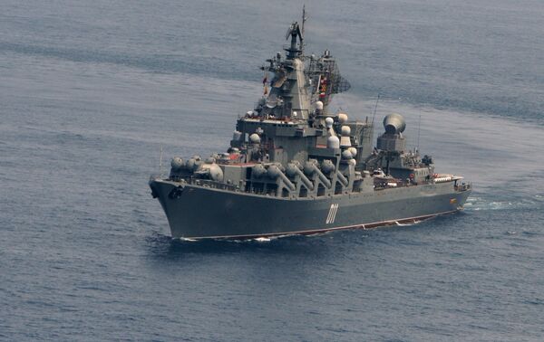 Russia's guided-missile cruiser Varyag. File photo Russia's guided-missile cruiser Varyag. File photo - Sputnik International