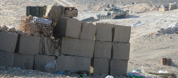 Forward positions of Syrian Armed Forces fighters near Palmyra - Sputnik International