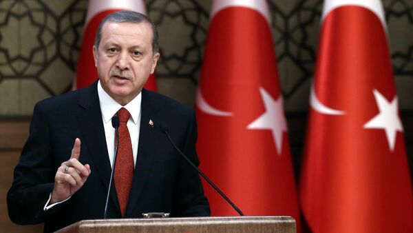 Turkey's President Recep Tayyip Erdogan addresses a meeting in Ankara, Turkey, Thursday, Dec. 3, 2015 - Sputnik International