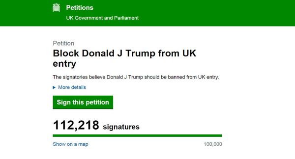 Petition: Block Donald J Trump from UK entry - Sputnik International