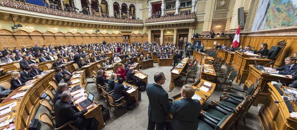 Overview of the National Council during the ministerial elections in the Swiss Parliament during the winter session in Bern, Switzerland December 9, 2015 - Sputnik International