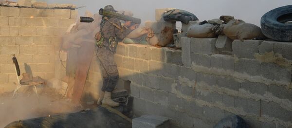 Soldier of the Syrian Arab Army at the frontline. File photo Soldier of the Syrian Arab Army at the frontline. File photo - Sputnik International