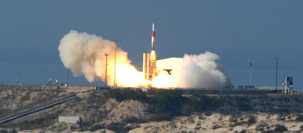 This picture released by Israel Aircraft Industries, Ltd. shows an Arrow missile being launched at an undisclosed location in Israel Friday Dec. 2, 2005 - Sputnik International