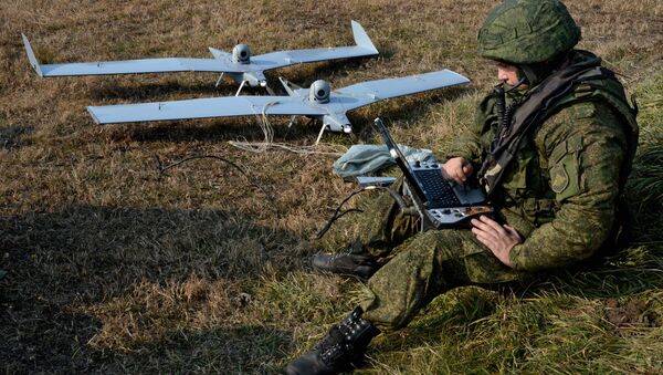 Small unmanned aerial vehicle (File) - Sputnik International