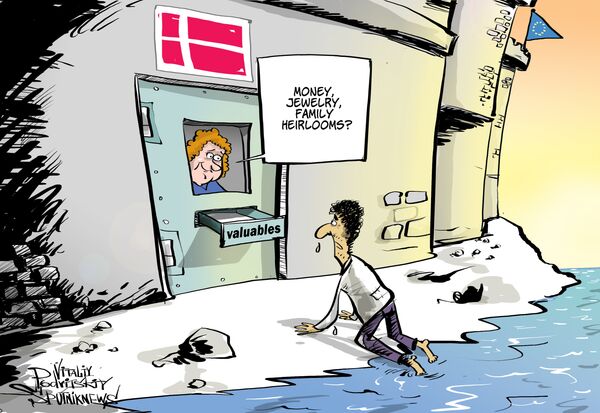 Denmark's government has proposed stripping asylum seekers requesting government assistance of money and valuables, leaving them with only the most bare personal possessions. Denmark's government has proposed stripping asylum seekers requesting government assistance of money and valuables, leaving them with only the most bare personal possessions. - Sputnik International