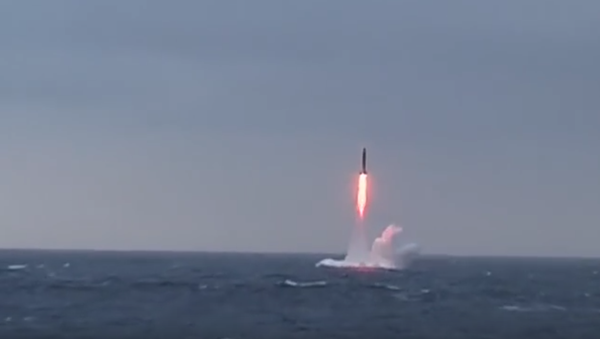Launch of the R-29RMU Sineva ICBM. - Sputnik International