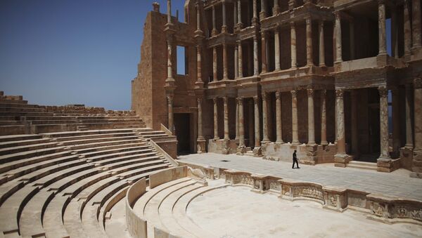 Roman amphitheater at the Sabratha archaeological site in Sabratha Libya - Sputnik International