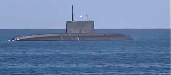 Rostov-on-Don submarine launches several 3M-54 Kalibr (Klub) anti-ship missiles, for the first time from under water Rostov-on-Don submarine launches several 3M-54 Kalibr (Klub) anti-ship missiles, for the first time from under water - Sputnik International