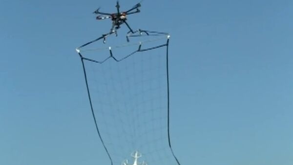 Nice Catch! Japanese Drone-Catcher Hunts Disobedient UAVs With Net - Sputnik International