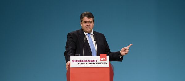 German Social Democratic Party ( SPD ) leader, German Vice Chancellor, Economy and Energy Minister Sigmar Gabriel gives a speech at the SPD annual federal congress in Berlin German Social Democratic Party ( SPD ) leader, German Vice Chancellor, Economy and Energy Minister Sigmar Gabriel gives a speech at the SPD annual federal congress in Berlin - Sputnik International