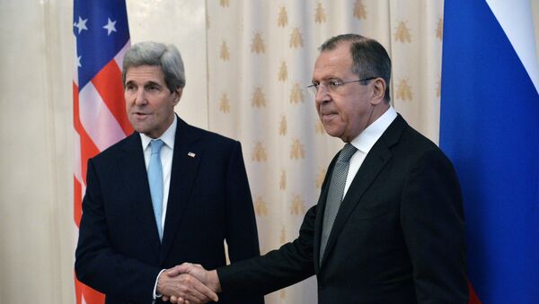 Russian Foreign Minister Sergey Lavrov meets with US Secretary of State John Kerry - Sputnik International
