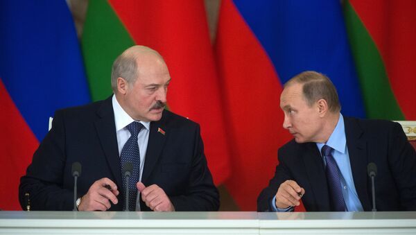 Russian President Vladimir Putin holds Russian-Belarusian talks - Sputnik International